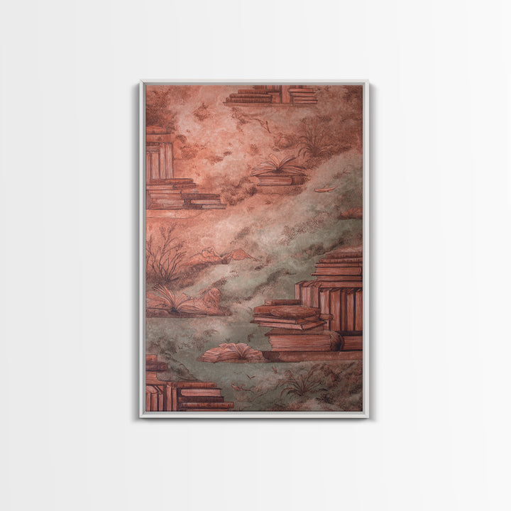 Celestial Dragon Wrapped Around a Moon Framed Canvas Print, Fantasy Art, Digital Art, Living Room Decor, Fine Art, Mythic, FAN-2x3-94