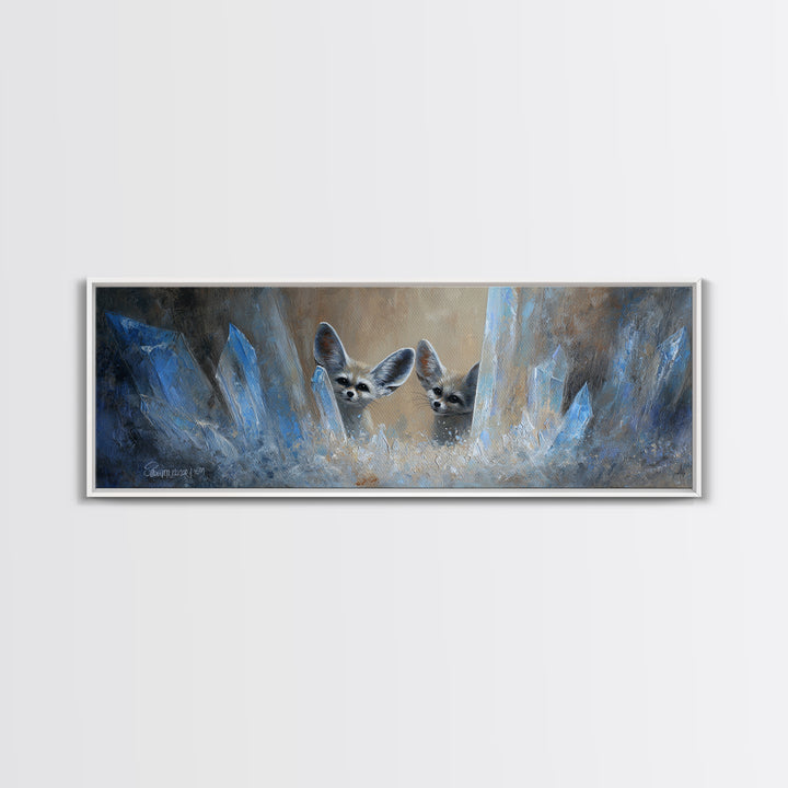 Dwarven Forge with Molten Gold Glow Framed Canvas Print, Fantasy Art, Boho Wall Art, Living Room Decor, Fine Art, Mythic, FAN-3x1-58