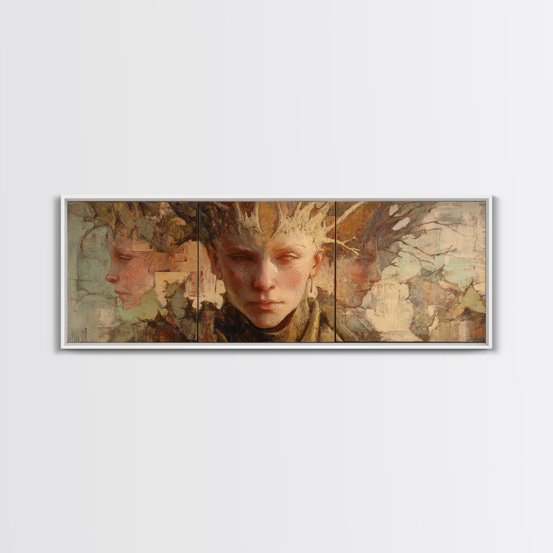 Magic Sword Embedded Canvas Print, Fantasy Art, Fantasy, Living Room Decor, Fine Art, Mythic, Final Fantasy Art, Dragon Art, FAN-3x1-75