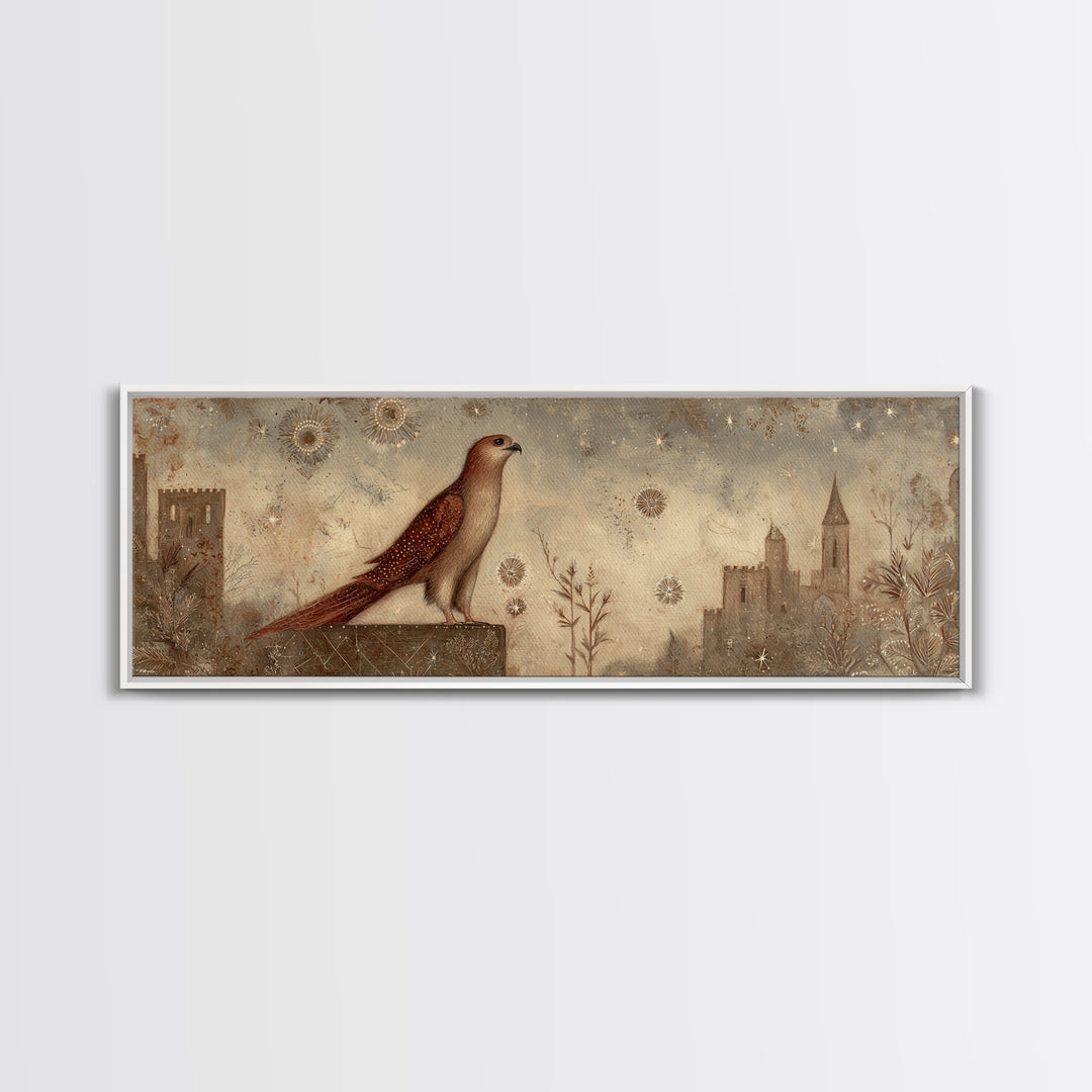 Sea Serpent Beneath a Stormy Ship Silhouette Canvas Print, Fantasy Art, Print, Living Room Decor, Fine Art, Mythic, Fairy Art, FAN-3x1-83