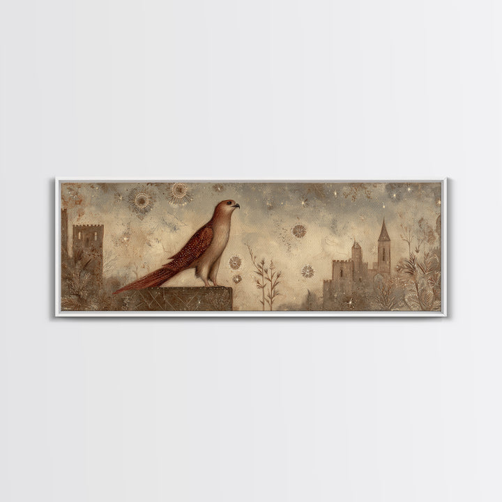 Sea Serpent Beneath a Stormy Ship Silhouette Canvas Print, Fantasy Art, Print, Living Room Decor, Fine Art, Mythic, Fairy Art, FAN-3x1-83