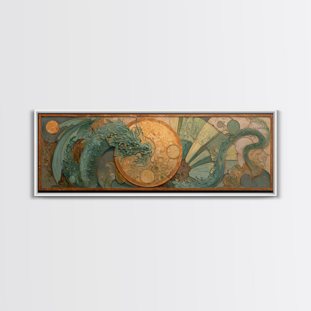 Mermaid Lagoon with Bioluminescent Water Canvas Print, Fantasy Art, Neutral Decor, Living Room Decor, Fine Art, Mythic, FAN-3x1-96