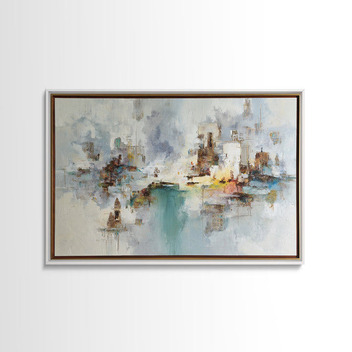 Giant Tree City Filled Canvas Print, Fantasy Art, Fantasy Wall Art, Living Room Decor, Oil Painting, Mythic, Fine Art Print, FAN-3x2-37