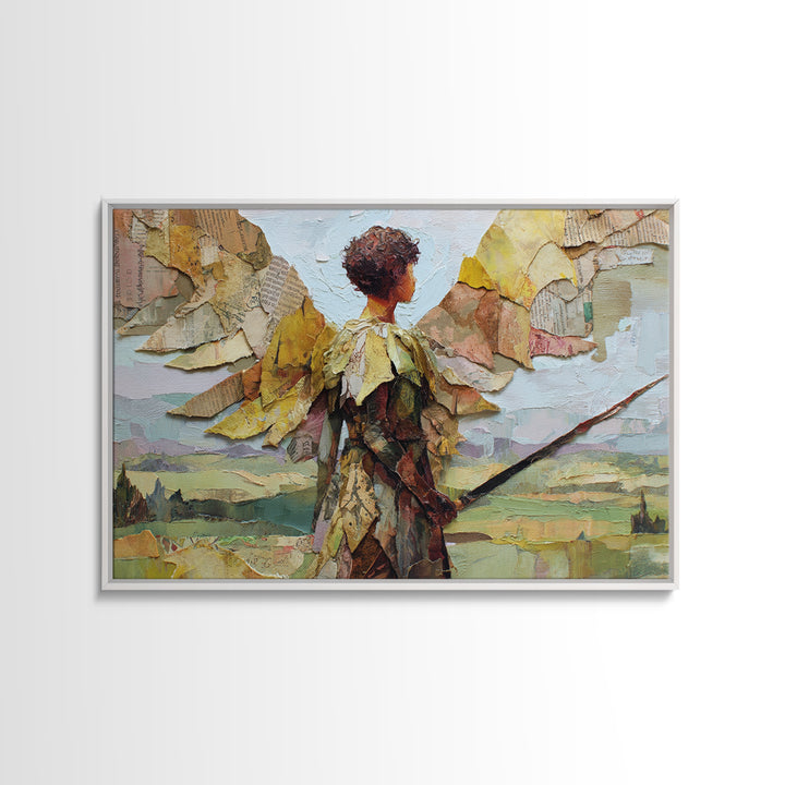Elven Queen Portrait Framed Canvas Print, Fantasy Art, Digital Print, Living Room Decor, Fine Art, Mythic, Dragon Art, FAN-3x2-6