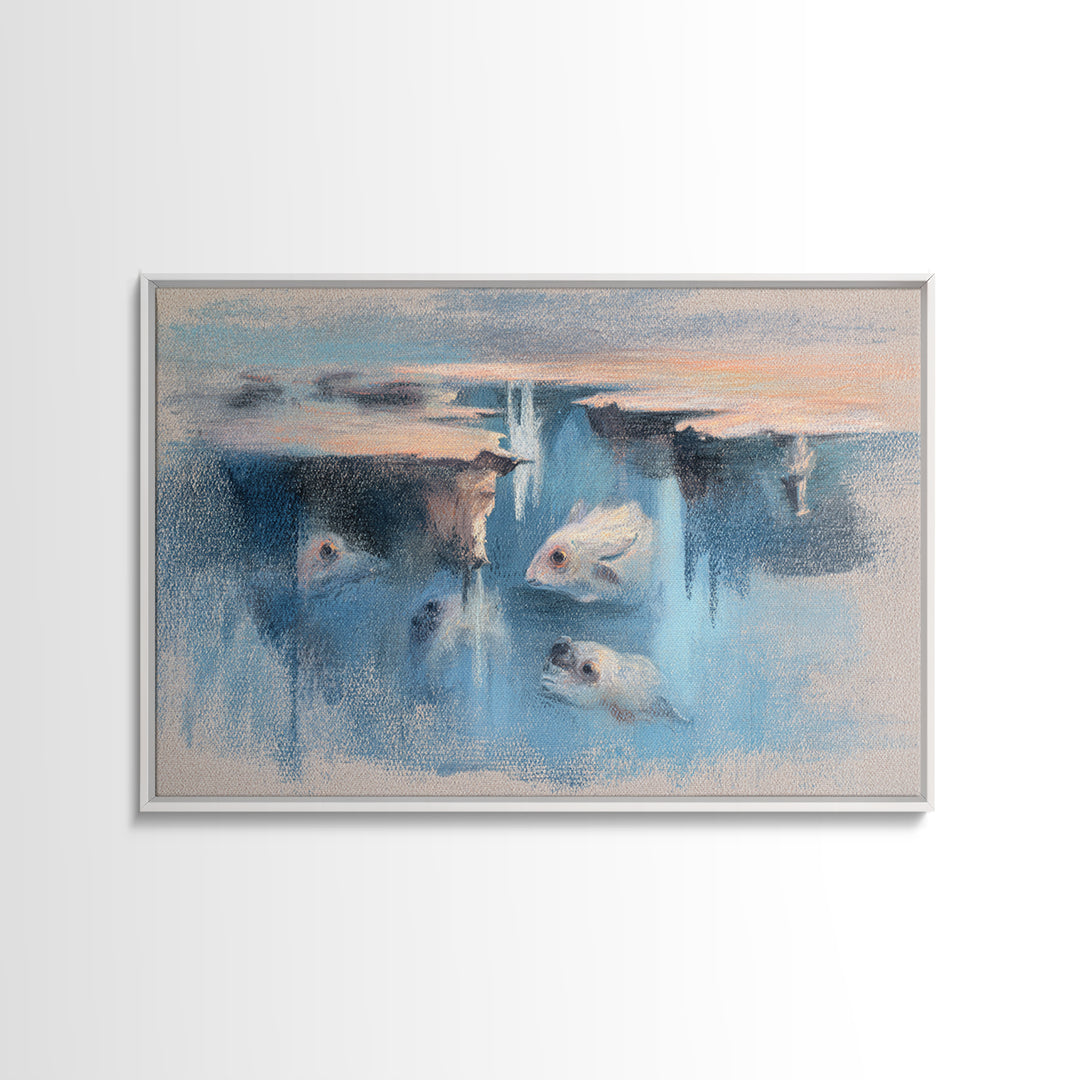 Giant Tree City Filled Canvas Print, Fantasy Art, Fantasy Wall Art, Living Room Decor, Oil Painting, Mythic, Fine Art Print, FAN-3x2-61