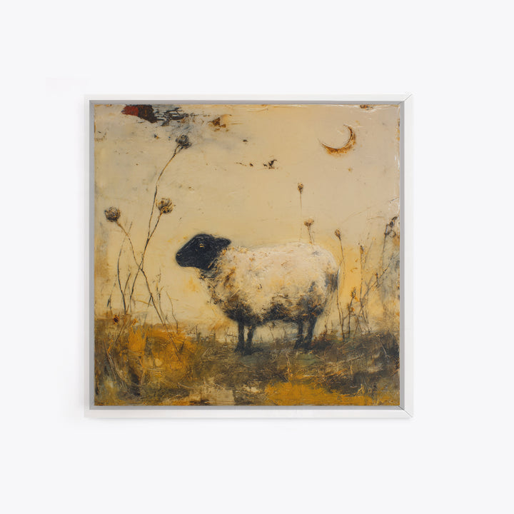Rustic Barn in Golden Field Light Canvas Print, Farmhouse Art, Landscape Painting, Farmhouse Decor, Fine Art, Harvest, FAR-1x1-50