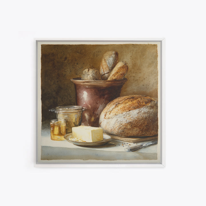 Old Milk Can Framed Canvas Print, Farmhouse Art, Gallery Wall, Farmhouse Decor, Abstract Art, Harvest, Art Print, Room Decor, FAR-1x1-84