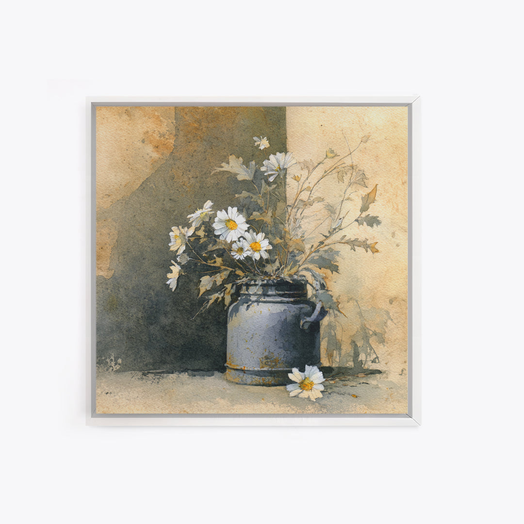 Farm Dog Lying Beside Weathered Boots Canvas Print, Farmhouse Art, Downloadable Art, Farmhouse Decor, Fine Art, Harvest, FAR-1x1-9