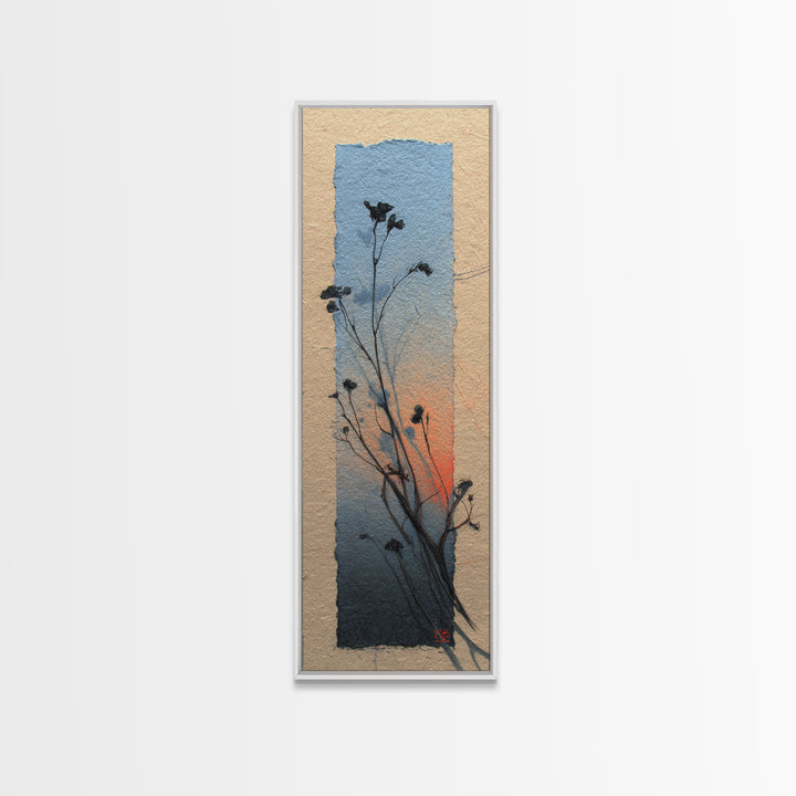 Country Landscape with Fence and Rolling Hills Canvas Print, Farmhouse Art, Floral Wall Art, Farmhouse Decor, Fine Art, Harvest, FAR-1x3-2