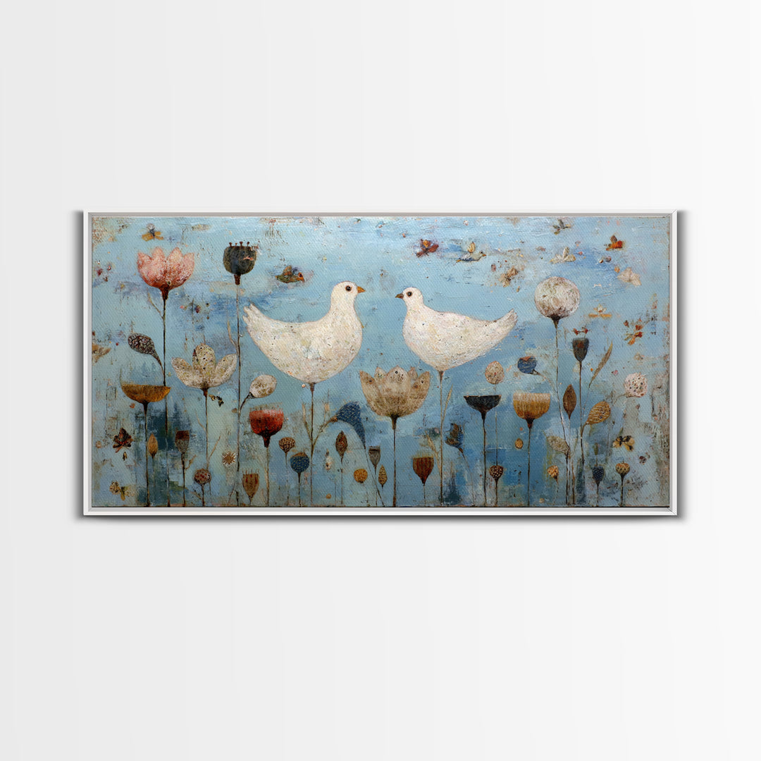 Sunflowers in a Galvanized Metal Bucket Framed Canvas Print, Farmhouse Art, Farmhouse Decor, Watercolor Art, Harvest, FAR-2x1-23