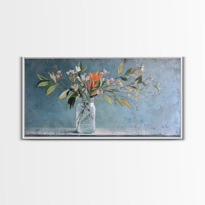 Rustic Pear Still Life on Plank Wood Framed Canvas Print, Farmhouse Art, Farmhouse Wall Decor, Farmhouse Decor, Harvest, FAR-2x1-87
