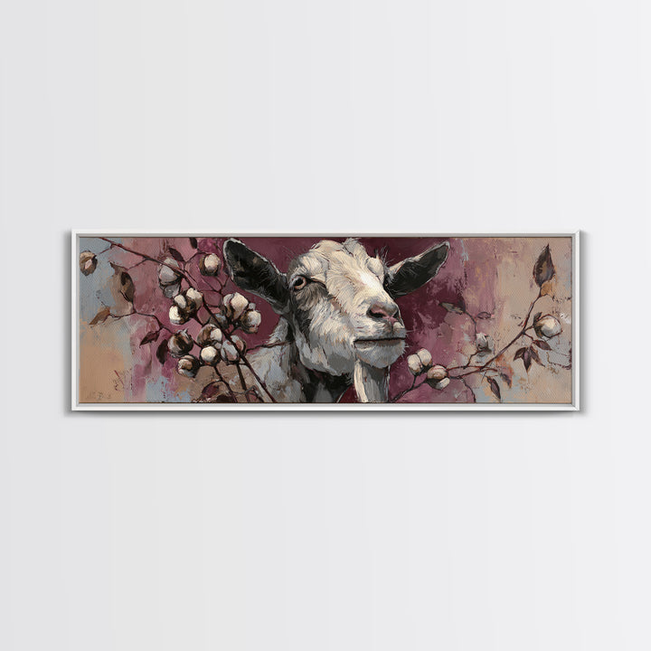 Weathered Horseshoe and Wildflowers Canvas Print, Farmhouse Art, Digital Print, Farmhouse Decor, Oil Painting, Harvest, FAR-3x1-13
