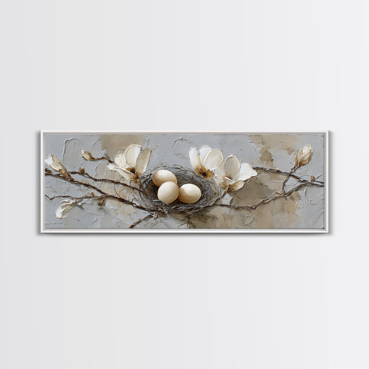 Old Milk Can Framed Canvas Print, Farmhouse Art, Landscape Art, Farmhouse Decor, Oil Painting, Harvest, Textured Painting, FAR-3x1-28