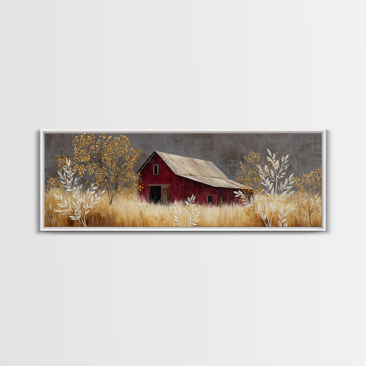 Apple Basket with Gingham Cloth Canvas Print, Farmhouse Art, Gallery Decor, Farmhouse Decor, Fine Art, Harvest, FAR-3x1-3