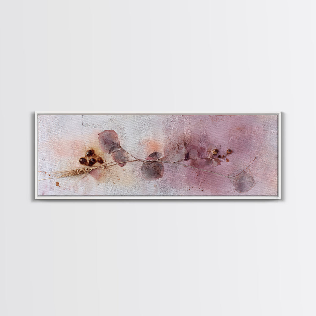 Wildflowers in a Mason Jar on Linen Canvas Print, Farmhouse Art, Oil Painting, Farmhouse Decor, Harvest, Farmhouse Wall Decor, FAR-3x1-71