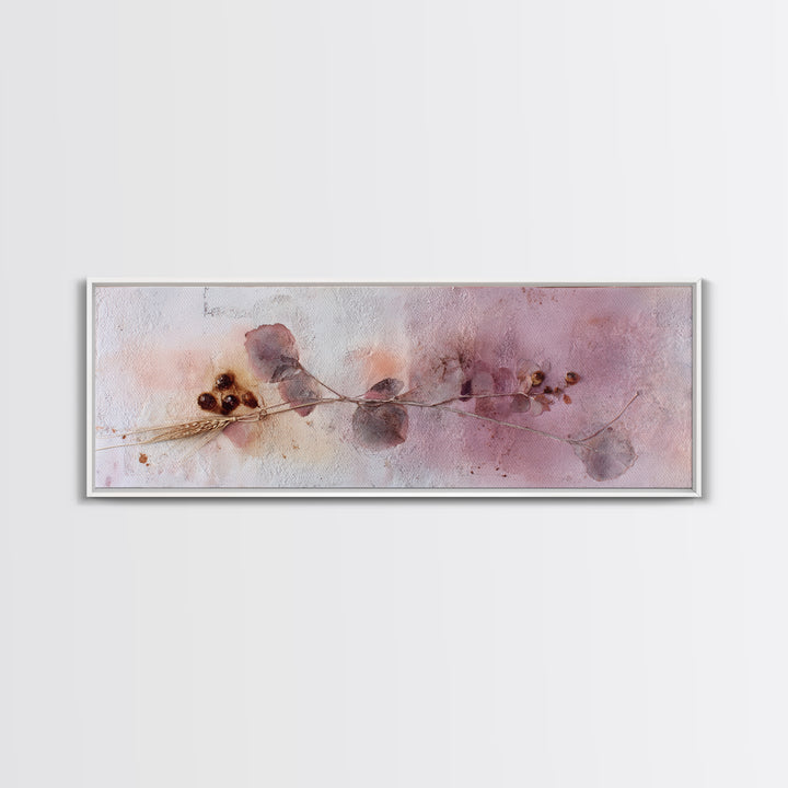 Wildflowers in a Mason Jar on Linen Canvas Print, Farmhouse Art, Oil Painting, Farmhouse Decor, Harvest, Farmhouse Wall Decor, FAR-3x1-71