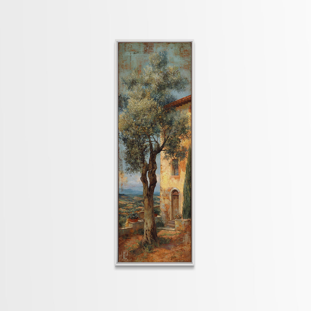 Sunlit Provence Olive Grove Canvas Print, French Country Art, Original Painting, Farmhouse Decor, Country, Coastal Wall Art, FCA-1x3-41