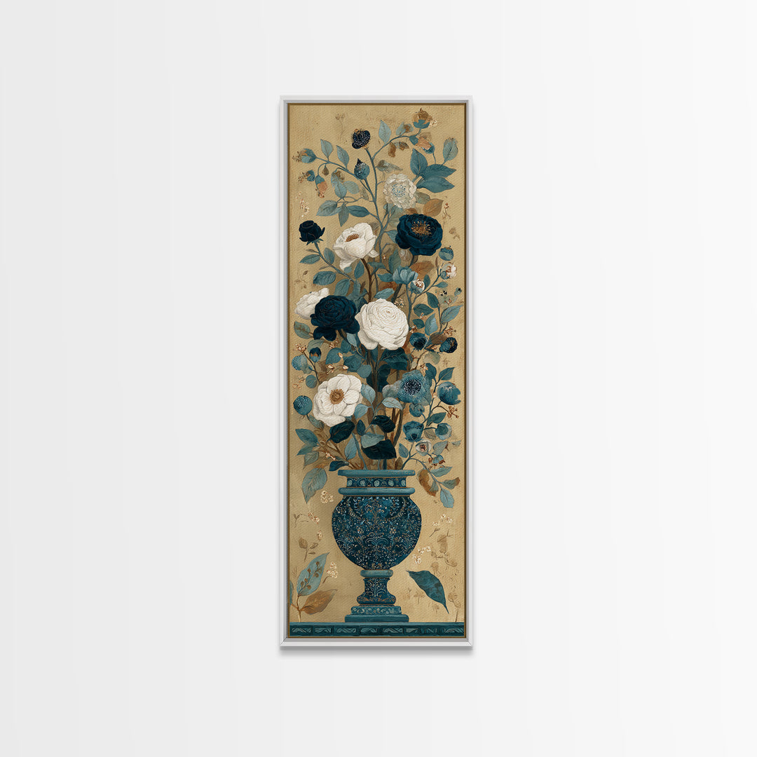 Ch Teau Garden Urn Canvas Print, French Country Art, French Country, Farmhouse Decor, Watercolor Art, Country, FCA-1x3-7