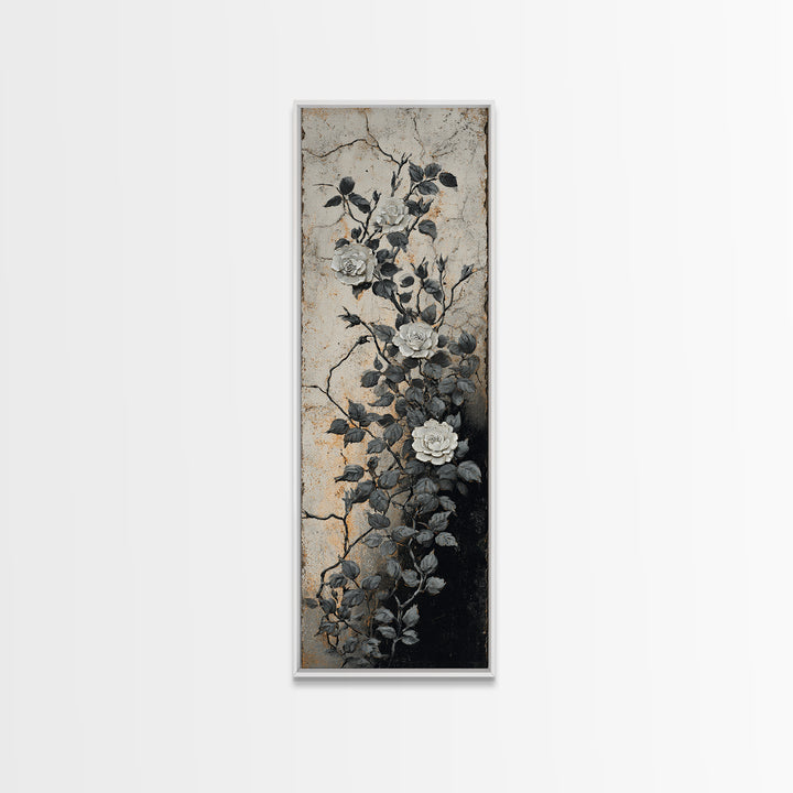 Pastoral Sheep in Rolling Countryside Framed Canvas Print, French Country Art, Floral Wall Art, Farmhouse Decor, Country, FCA-1x3-74