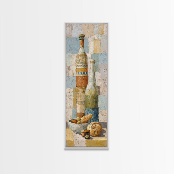 Caf Au Lait Bowl Canvas Print, French Country Art, French Country, Farmhouse Decor, Fine Art, Country, Statement Artwork, FCA-1x3-94