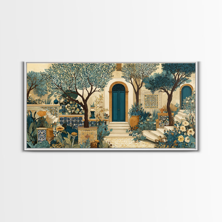 Sunlit Provence Olive Grove Canvas Print, French Country Art, Luxury Decor, Farmhouse Decor, Fine Art, Country, Oil Painting, FCA-2x1-73
