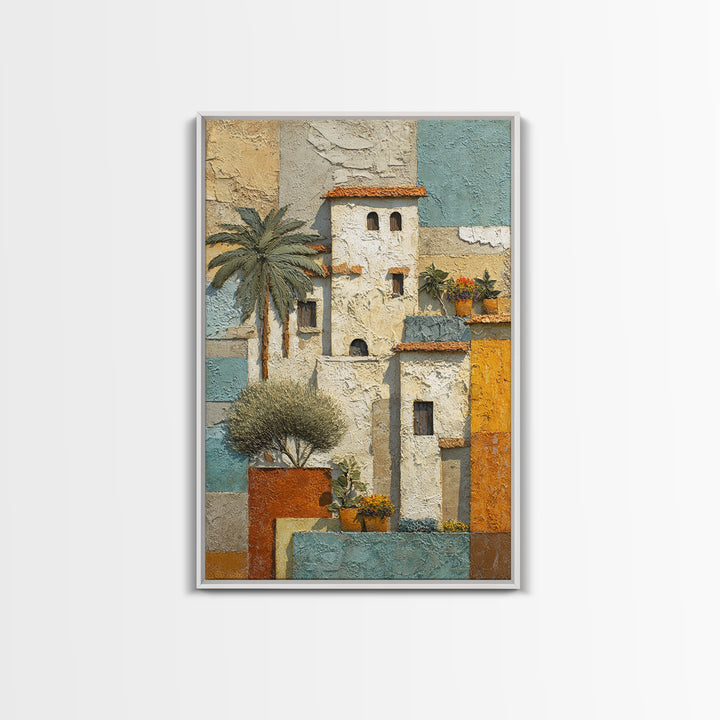 Sunlit Provence Olive Grove Framed Canvas Print, French Country Art, Neutral Decor, Farmhouse Decor, Fine Art, Country, FCA-2x3-13