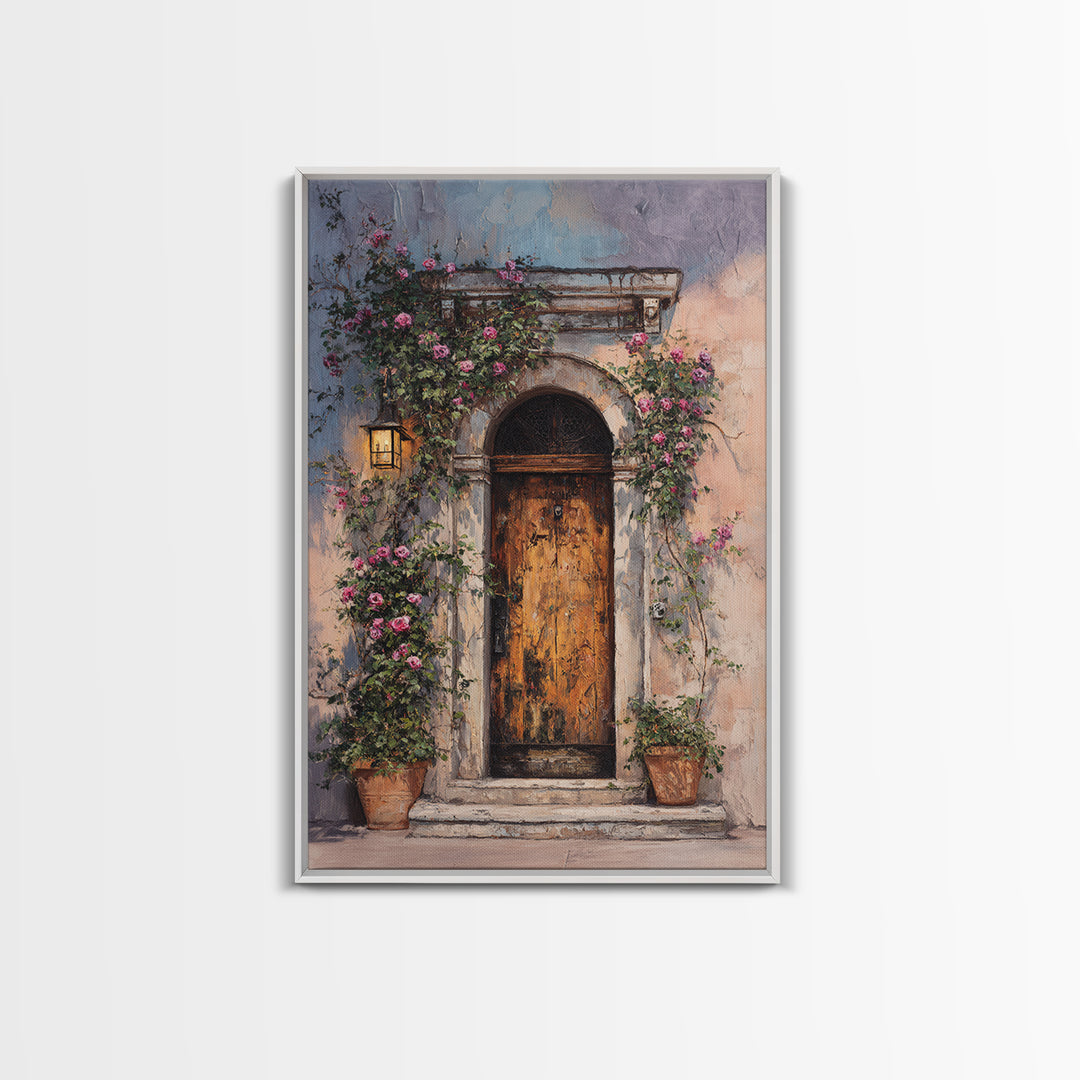Rustic Door Covered Canvas Print, French Country Art, Statement Artwork, Farmhouse Decor, Fine Art, Country, Digital Art, FCA-2x3-49