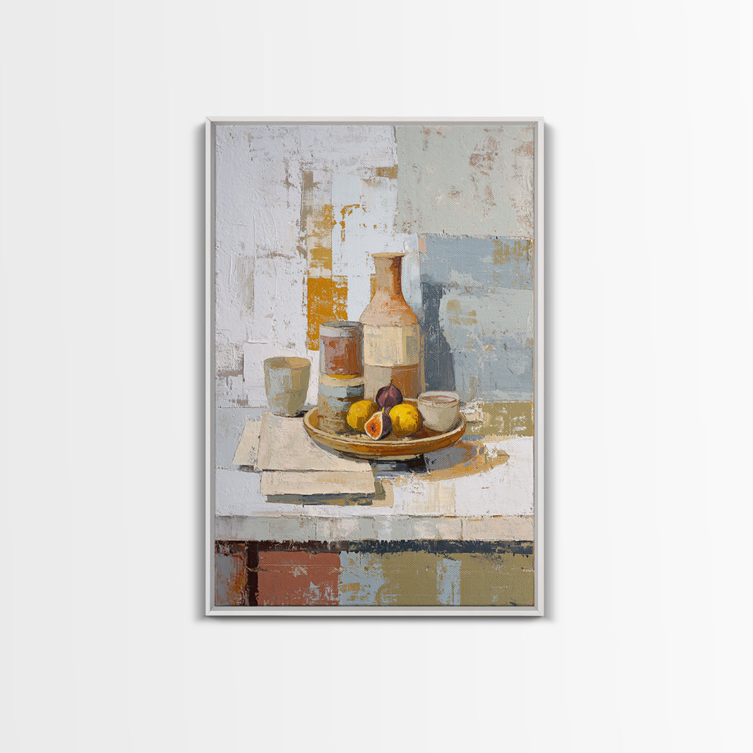 Figs on Ceramic Plate Canvas Print, French Country Art, French Country, Farmhouse Decor, Fine Art, Country, Statement Artwork, FCA-2x3-72