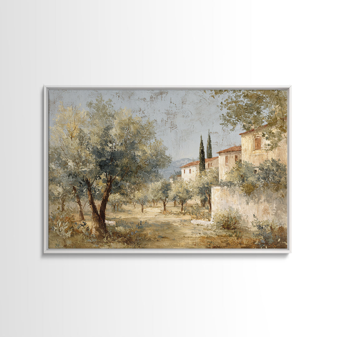 Sunlit Provence Olive Grove Canvas Print, French Country Art, Original Painting, Farmhouse Decor, Country, Coastal Wall Art, FCA-3x2-57