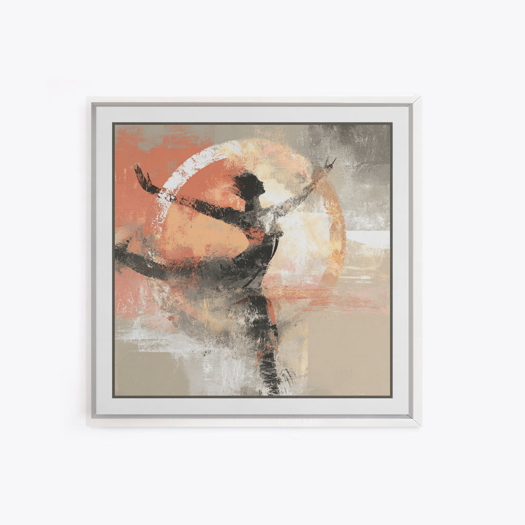 Abstract Human Figure Canvas Print, Fitness Studio Art, Gym Wall Decor, Gym Decor, Fine Art, Motion, Yoga Room Decor, FSA-1x1-26
