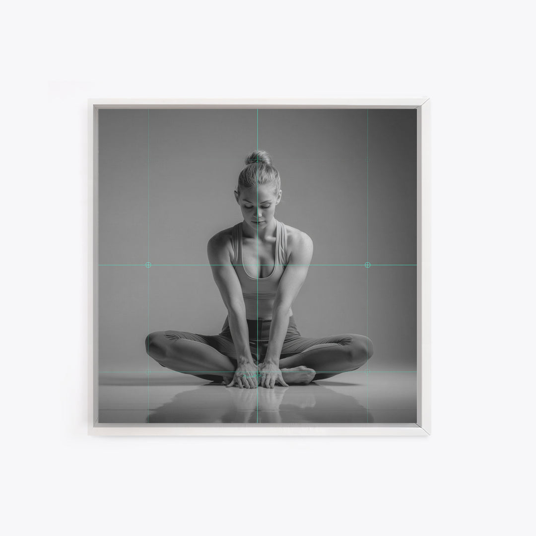 Sprinter Start Position Canvas Print, Fitness Studio Art, Pelvic Floor Art, Gym Decor, Motion, Boho Decor, Luxury Decor, FSA-1x1-86