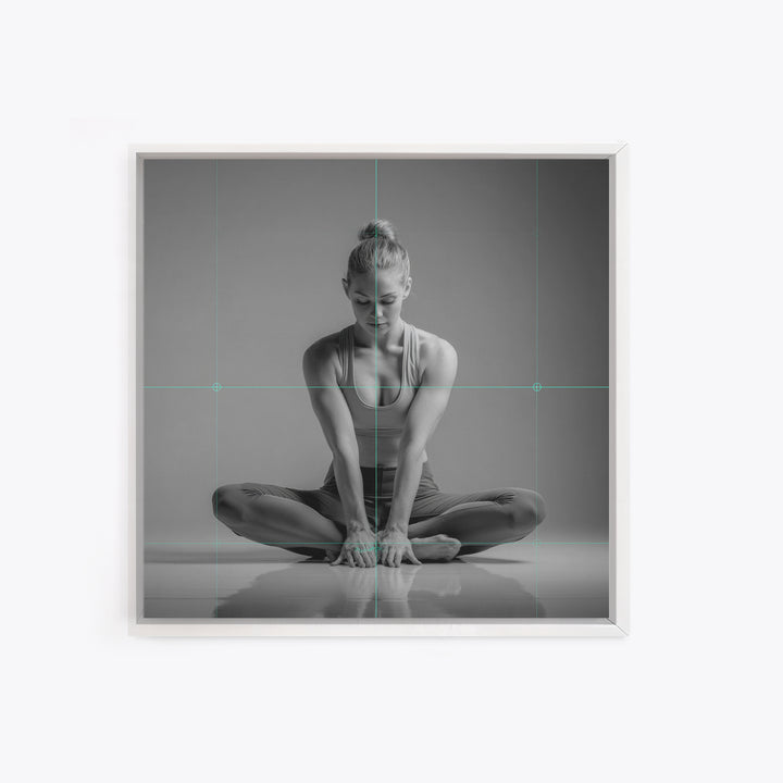 Sprinter Start Position Canvas Print, Fitness Studio Art, Pelvic Floor Art, Gym Decor, Motion, Boho Decor, Luxury Decor, FSA-1x1-86