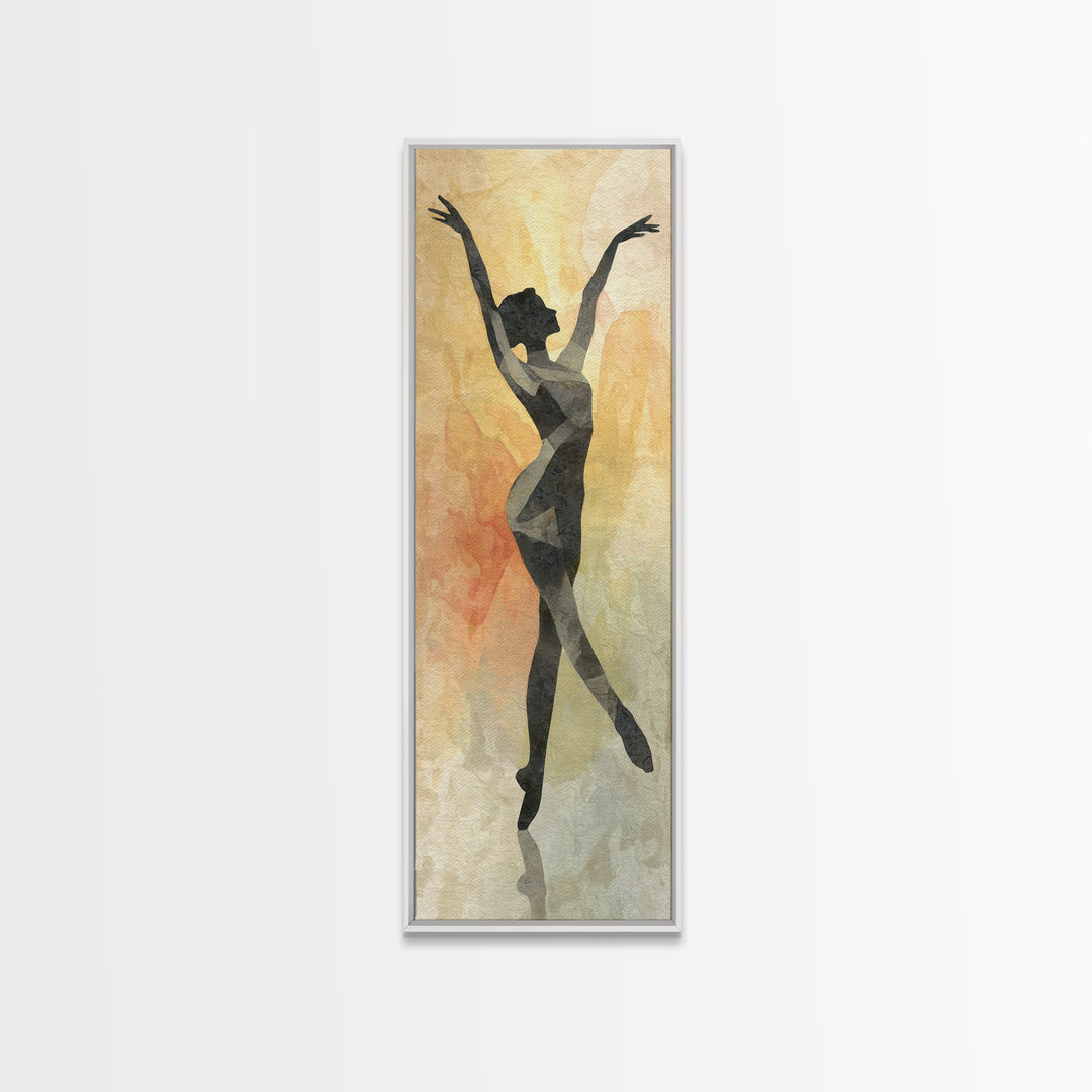 Female Athlete Stretching Canvas Print, Fitness Studio Art, Gallery Decor, Gym Decor, Fine Art, Motion, Minimalist Decor, FSA-1x3-39