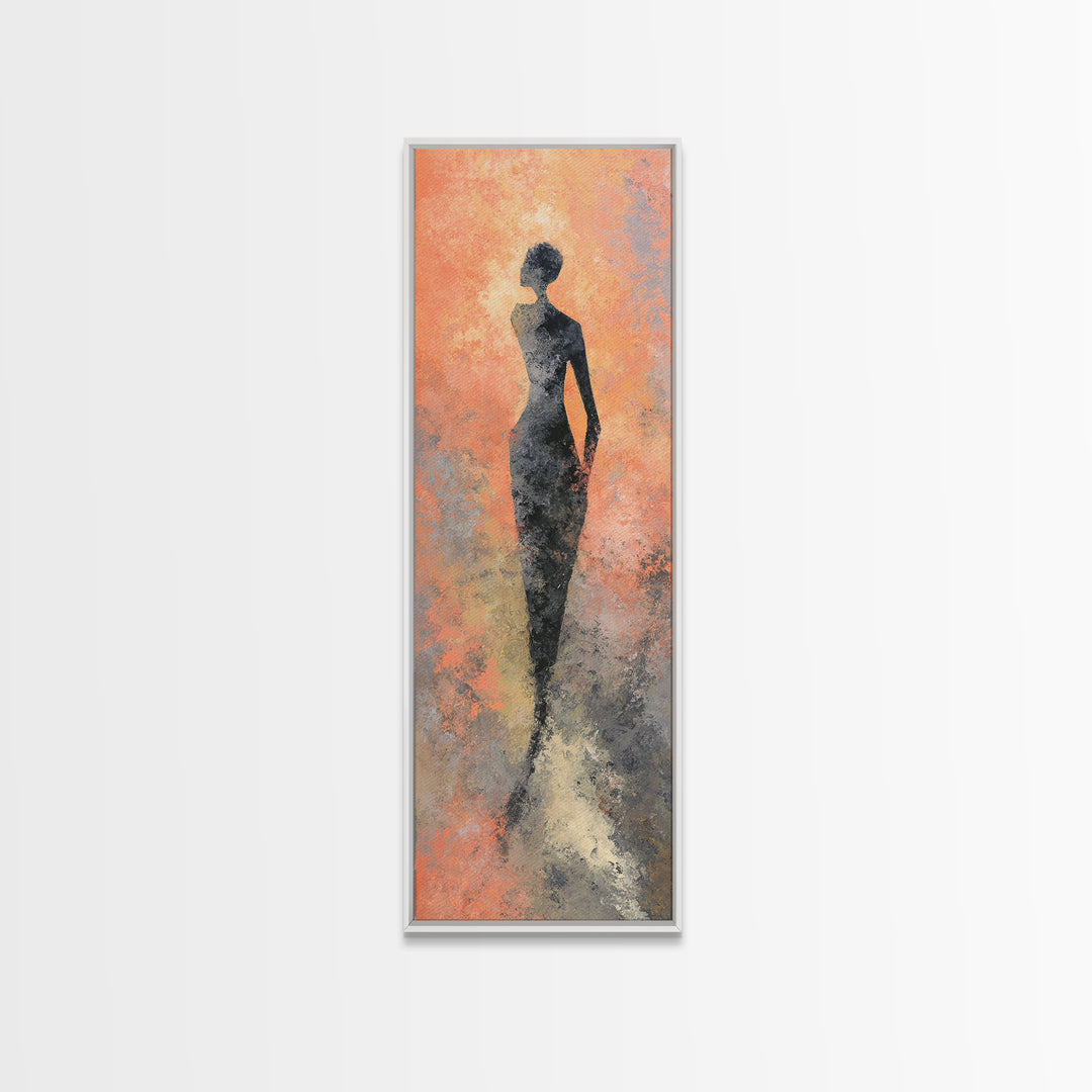 Abstract Human Figure Canvas Print, Fitness Studio Art, Home Gym Wall Art, Gym Decor, Fine Art, Motion, Art Print, Room Decor, FSA-1x3-86