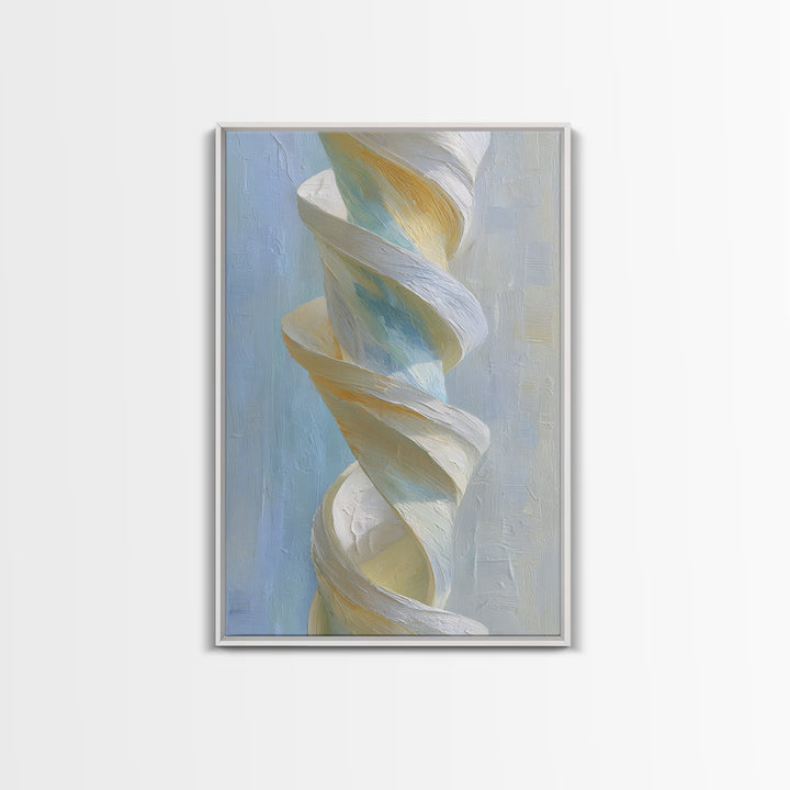 Gymnast Ribbon Forming a Spiral Composition Canvas Print, Fitness Studio Art, Yoga Wall Art, Gym Decor, Fine Art, Motion, FSA-2x3-31