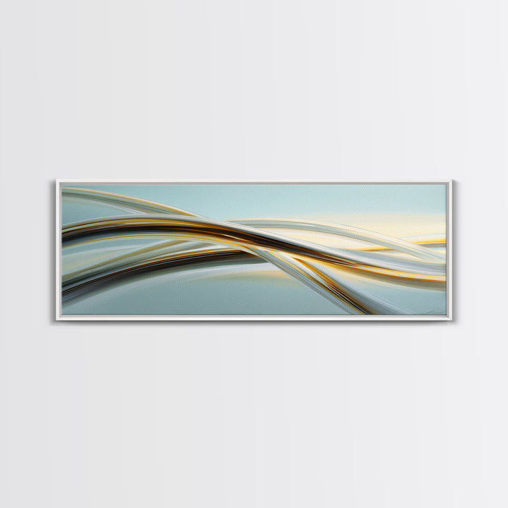 Jump Rope Movement Captured as Curved Lines Canvas Print, Fitness Studio Art, Gym Decor, Abstract Art, Motion, FSA-3x1-50