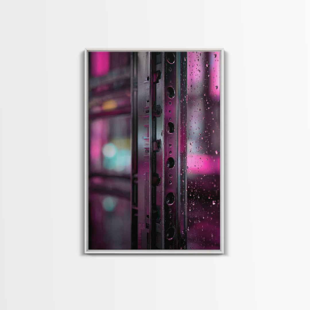 Smooth Titanium Shapes Canvas Print, Futuristic Art, Digital Art Print, Living Room Decor, Fine Art, Future, Luxury Decor, FUT-2x3-31