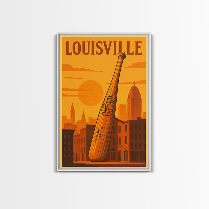 Louisville Kentucky Travel Poster, Canvas Print, Gold Art Deco Poster Art, Louisville Art Print, Travel Wall Decor, Wall Decor, Home Decor