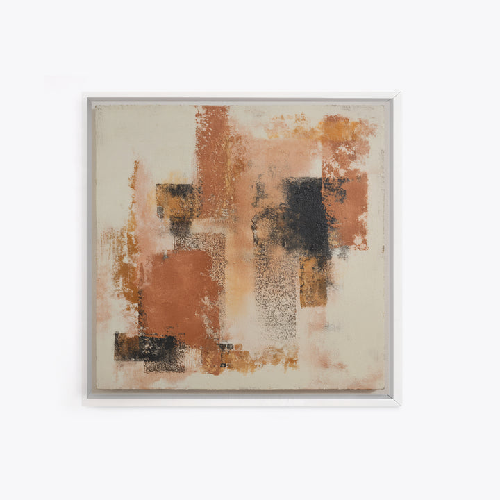 Warm Terracotta Shapes Canvas Print, Guest Bedroom Art, Set of 3 Wall Art, Bedroom Decor, Fine Art, Guest, Bedroom Prints, GBA-1x1-22
