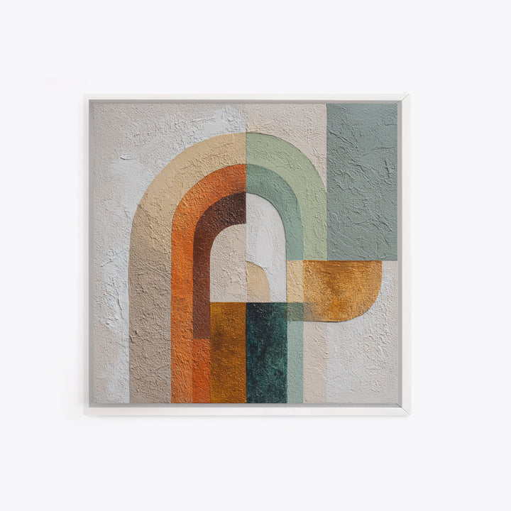 Warm Abstract Arches Canvas Print, Guest Bedroom Art, Framed Wall Art, Bedroom Decor, Fine Art, Guest, Farmhouse Wall Decor, GBA-1x1-3