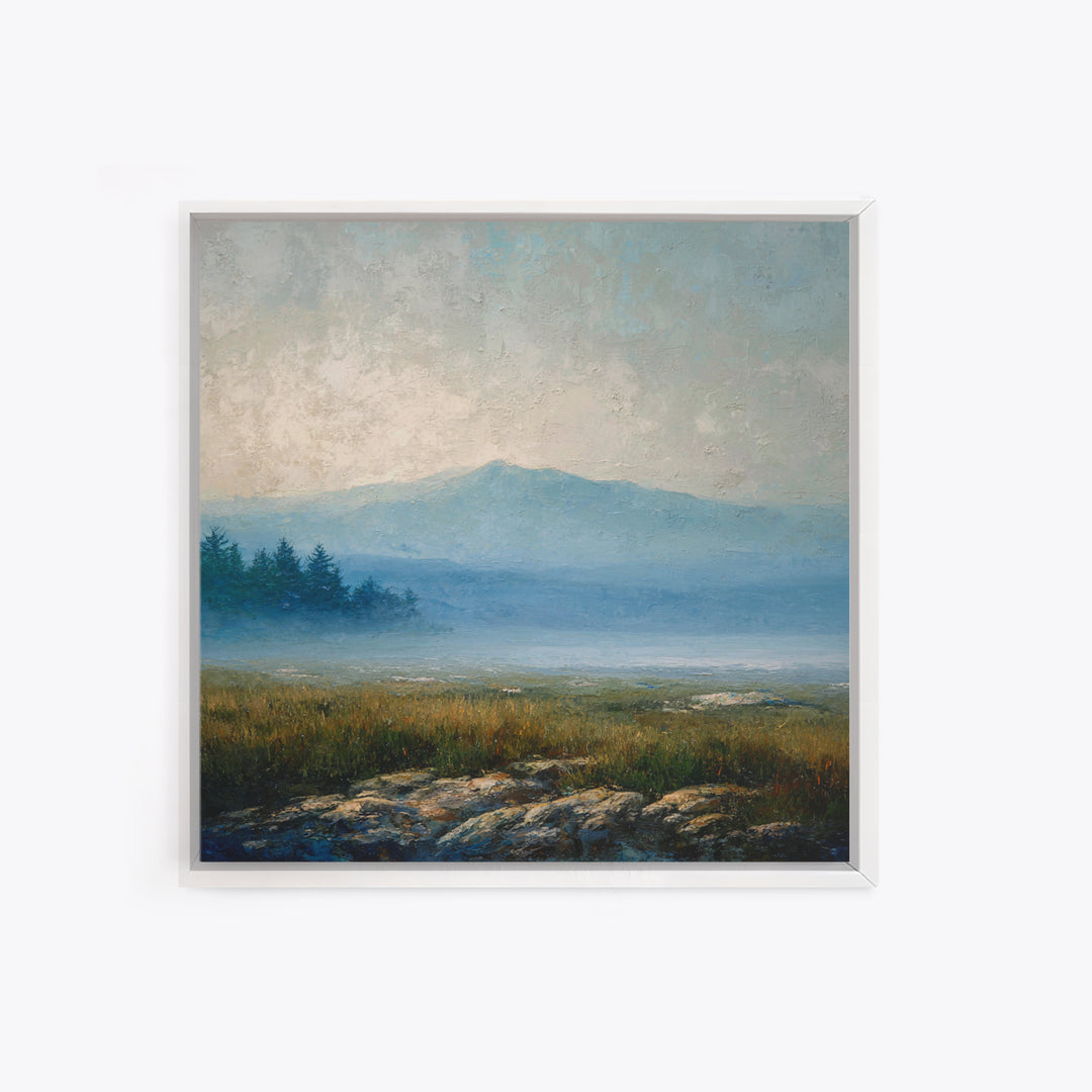 Soft Mountain Horizon Canvas Print, Guest Bedroom Art, Pink Wall Art, Bedroom Decor, Fine Art, Guest, New Home, Bedroom Prints, GBA-1x1-31