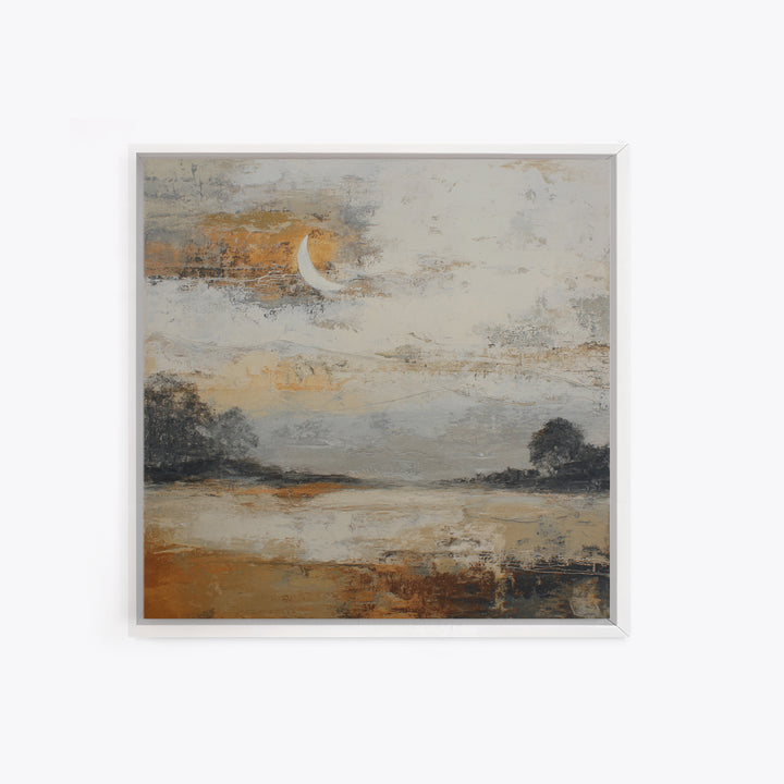 Quiet Lake Landscape at Early Morning Canvas Print, Guest Bedroom Art, Funky Wall Art, Bedroom Decor, Fine Art, Guest, GBA-1x1-50
