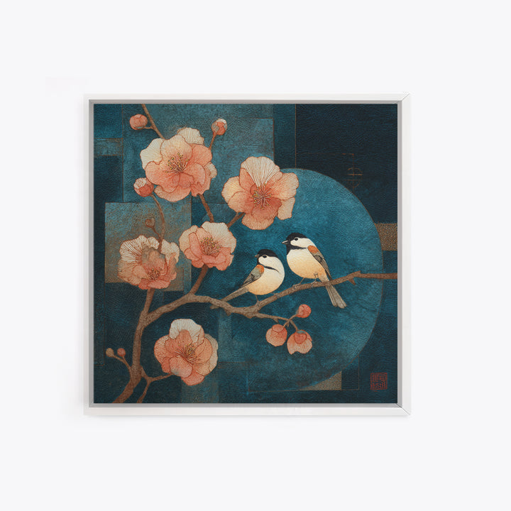 Monochrome Forest Silhouette Framed Canvas Print, Guest Bedroom Art, Bedroom Prints, Bedroom Decor, Guest, Minimalist Decor, GBA-1x1-61