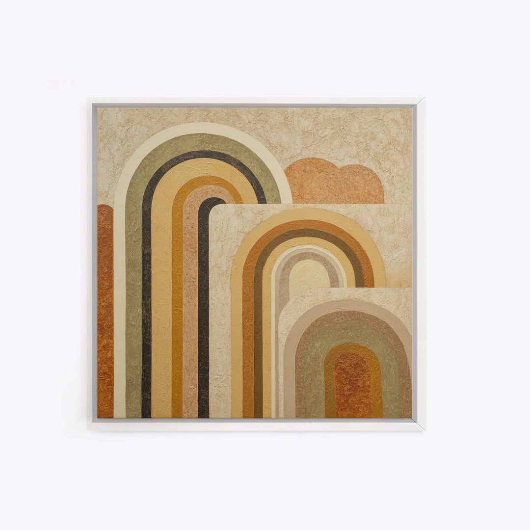 Warm Abstract Arches Canvas Print, Guest Bedroom Art, Modern Decor, Bedroom Decor, Abstract Art, Guest, Home Decor, Poster, GBA-1x1-75