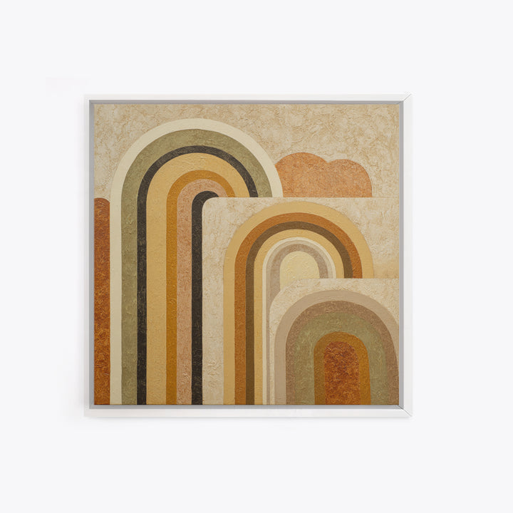 Warm Abstract Arches Canvas Print, Guest Bedroom Art, Modern Decor, Bedroom Decor, Abstract Art, Guest, Home Decor, Poster, GBA-1x1-75