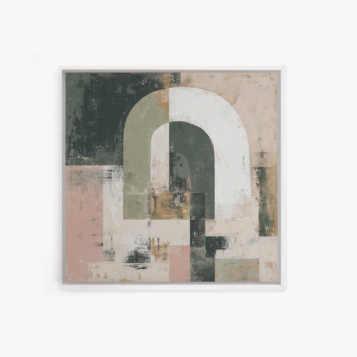 Warm Abstract Arches Canvas Print, Guest Bedroom Art, Wall Art, Bedroom Decor, Fine Art, Guest, New Home Gift, Printable Art, GBA-1x1-99