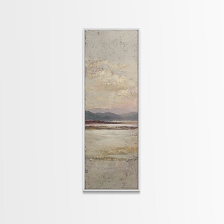 Gentle Rain over Distant Hills Canvas Print, Guest Bedroom Art, Boho Decor, Bedroom Decor, Oil Painting, Guest, Digital Prints, GBA-1x3-12