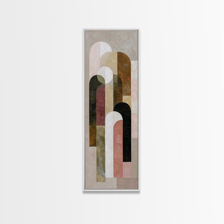 Warm Abstract Arches Framed Canvas Print, Guest Bedroom Art, Home Decor, Bedroom Decor, Fine Art, Guest, Printable Art, GBA-1x3-15
