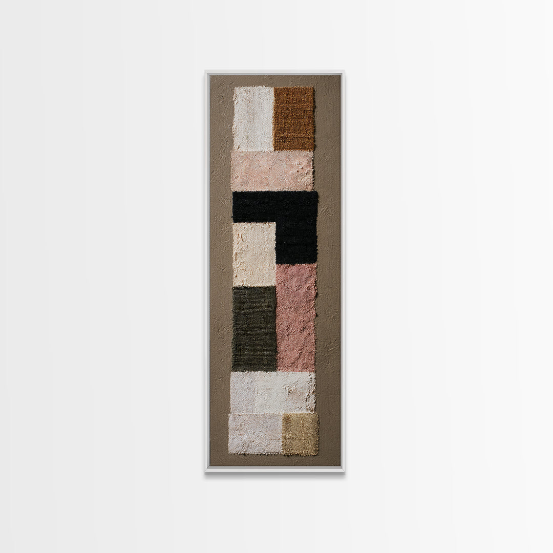 Abstract Woven Texture Canvas Print, Guest Bedroom Art, Above Bed Decor, Bedroom Decor, Abstract Art, Guest, Boho Decor, GBA-1x3-2
