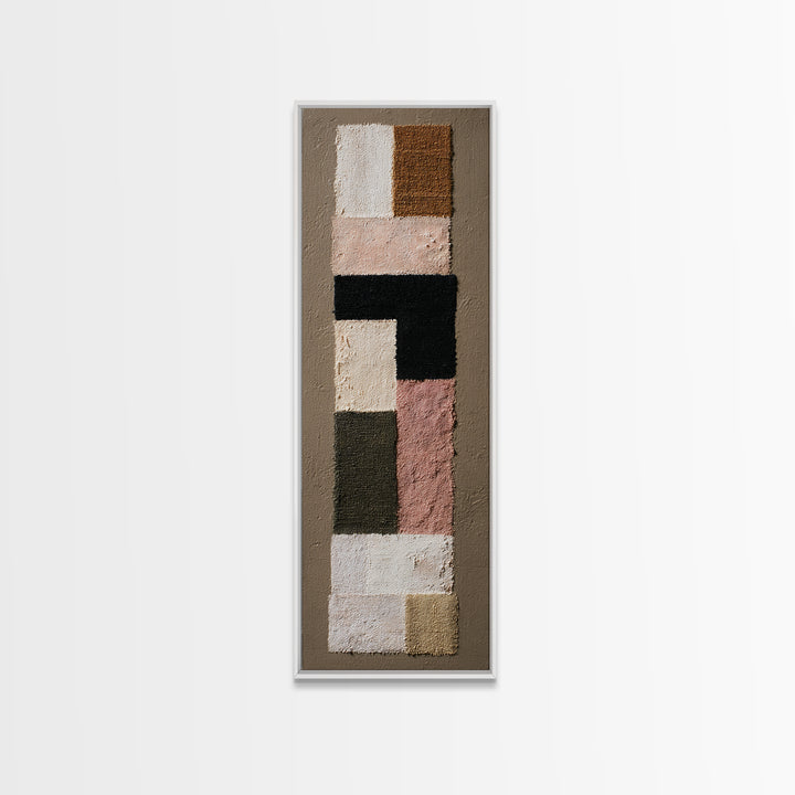Abstract Woven Texture Canvas Print, Guest Bedroom Art, Above Bed Decor, Bedroom Decor, Abstract Art, Guest, Boho Decor, GBA-1x3-2